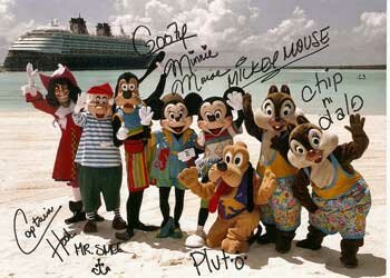 Disney Characters at Castaway Cay