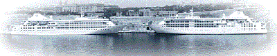 An elegant duo of Silversea ships