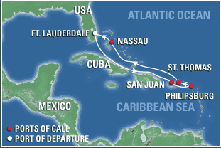 Eastern Caribbean Itinerary